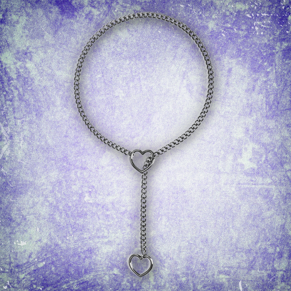 Collier - Heart Slip Chain Lunea