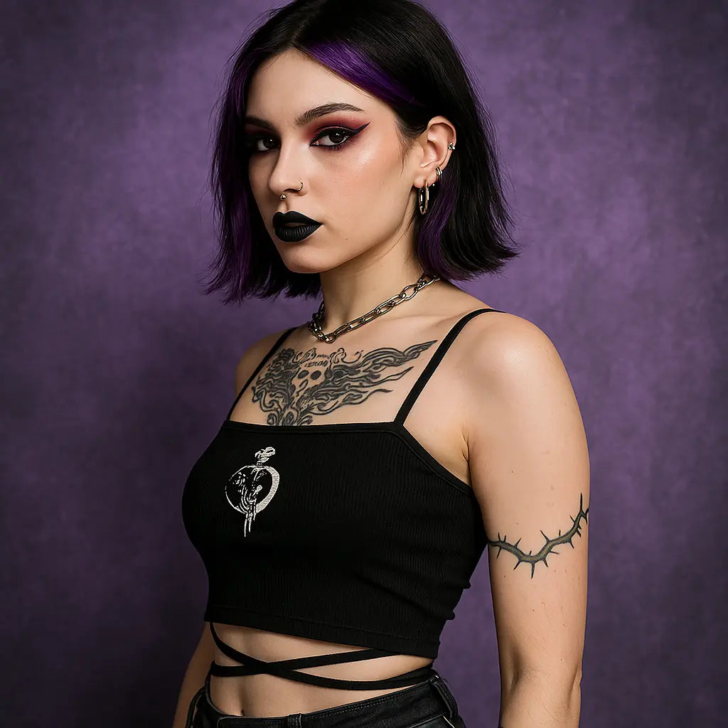 Crop-Top - Dark Enchantress Lunea