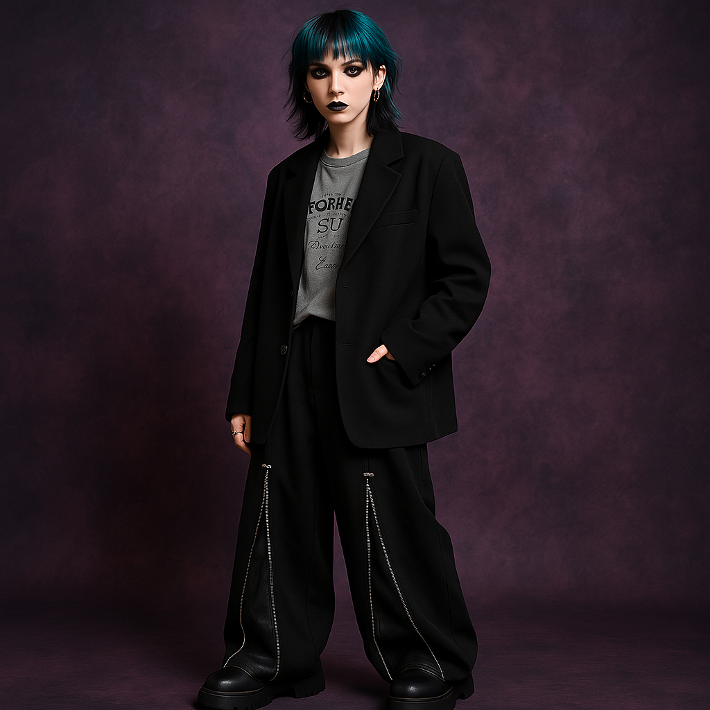 Pantalon - Midnight Zipper Lunea