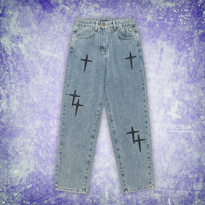 Jean – Cross Embroidey