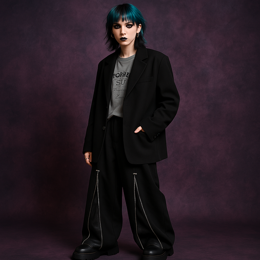 Pantalon - Midnight Zipper Lunea